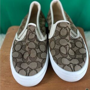 Coach Brown Slip-On Loafers